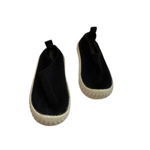 Baby JACK & LILY Black Cream Slip-On Walker Shoes US 4